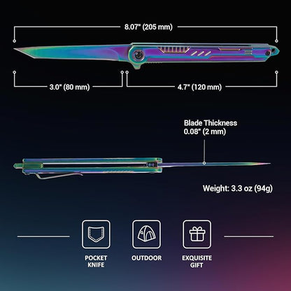 Rainbow Pocket Knife for Men & Women - Image 6