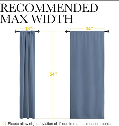 NICETOWN Kitchen Curtains, Short Blackout Curtains & Drapes, Small Window Rod - Image 7