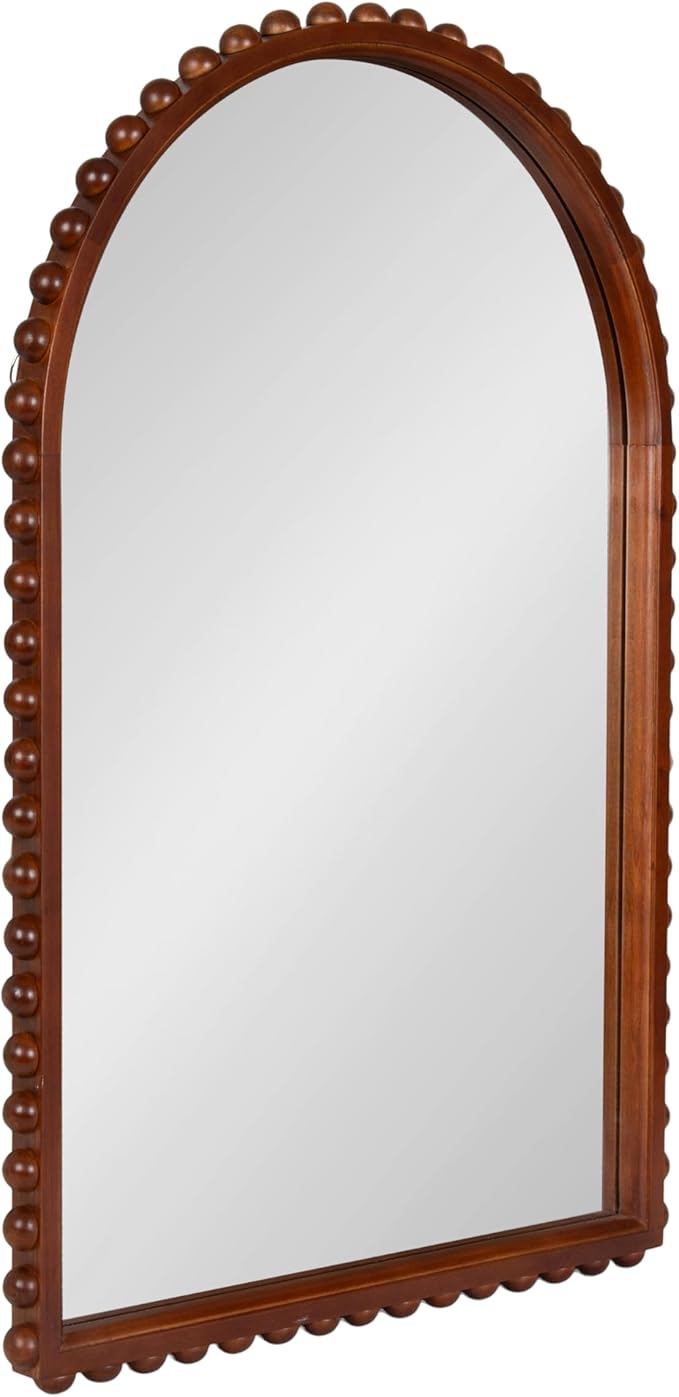 Kate and Laurel Beadbrook Modern Beaded Arched Mirror by KateandLaurel