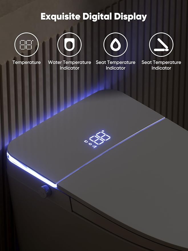 Smart Toilet with Auto Open/Close Lid - Image 7