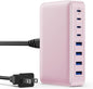 USB C Charger 200W USB C Charger Block, Upgraded GaN III 8-Port Fast Charging by GKUTW