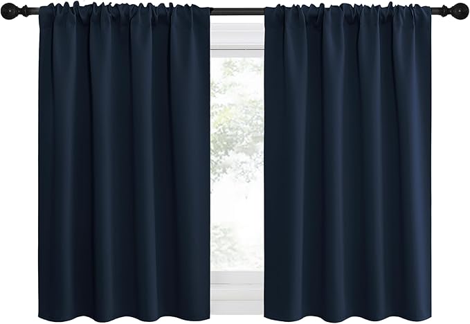 NICETOWN 2 Panels Blackout Curtains, Rod Pocket Thermal Insulated Drapes by NICETOWN