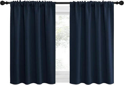 NICETOWN 2 Panels Blackout Curtains, Rod Pocket Thermal Insulated Drapes by NICETOWN