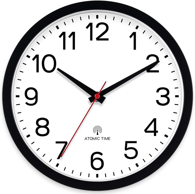 AKCISOT Atomic 12 Inch Wall Clock Analog Clocks by Akcisot