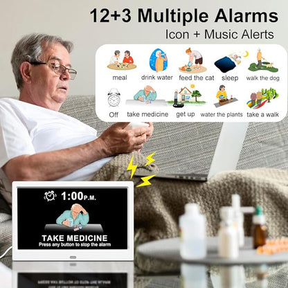 CAZOKASI Extra Large Impaired Vision Digital Alarm Clock - Image 4