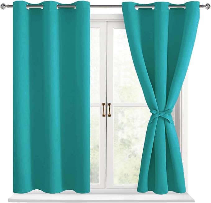 Hiasan Short Blackout Curtains for Bedroom by Hiasan