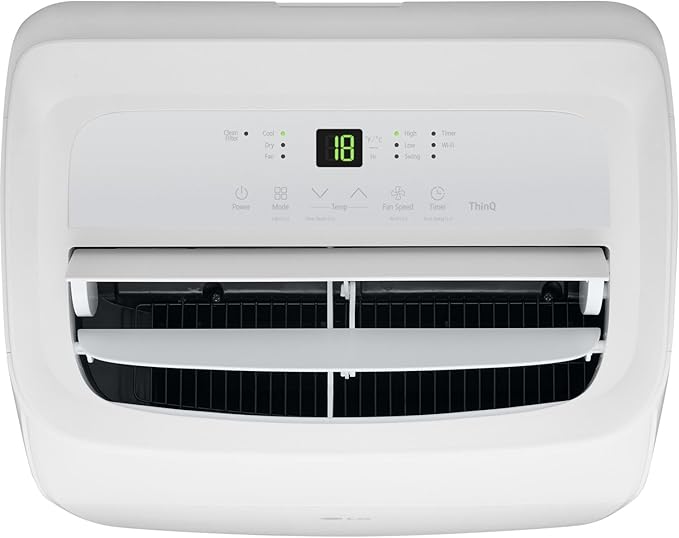 LG 8, 350 BTU / 12, 000 BTU Smart Portable Air Conditioner, Cools 350 Sq.Ft. - Image 9