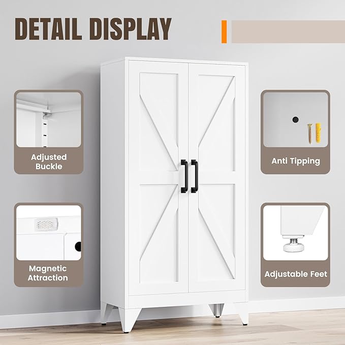 Yizosh Metal Storage Cabinet - Image 4