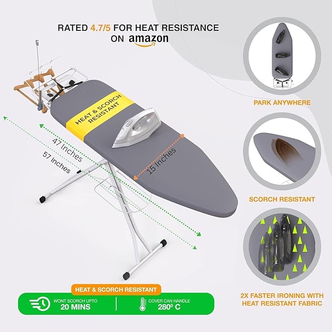 Xabitat Full Size Ironing Board 57" X 15" - Image 3