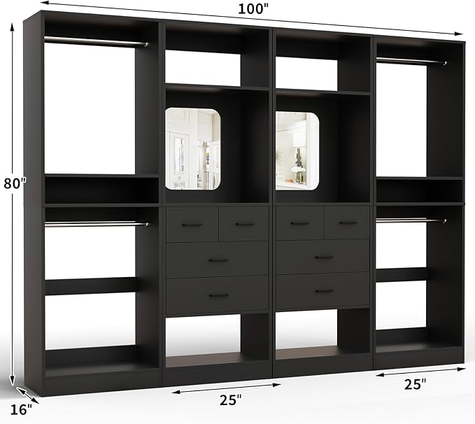 Unikito 100” Closet System - Image 7