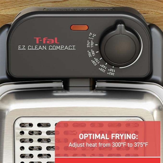 T-fal Compact EZ Clean Stainless Steel Deep Fryer - Image 3