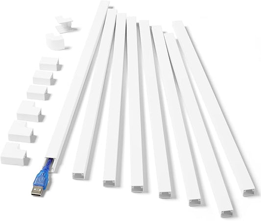 One-Cord Hider Kit, 126in Cable Covers by ZhiYo