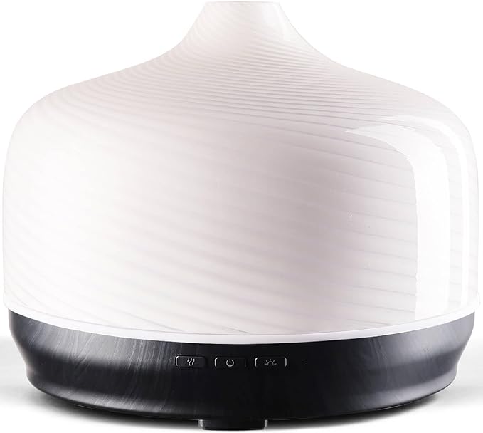 Porseme 500ml Glass Essential Oil Diffuser Aromatherapy Ultrasonic Cool Mist by Porseme
