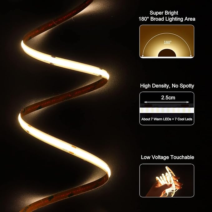 20ft COB LED Strip Lights - Image 2