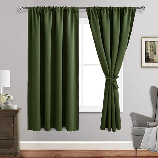 JIUZHEN Blackout Curtains for Bedroom by JIUZHEN