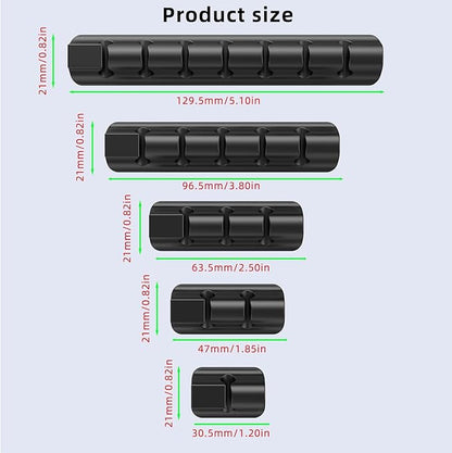 ITUGOU 11PCS Cable Management Cord Holder Organizer, Magnetic Cable Clips - Image 7