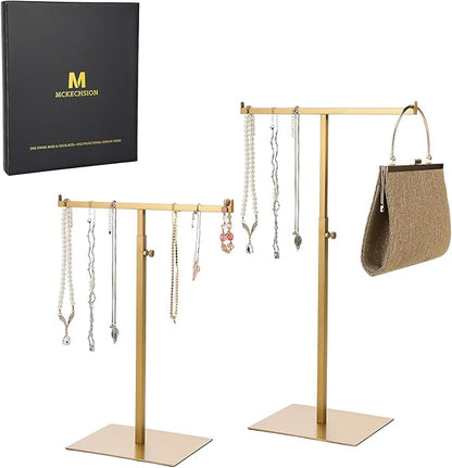 Purse Display Stand Jewelry Towers 2 Packs Stainless Steel Bag Stand Tabletop - Image 9