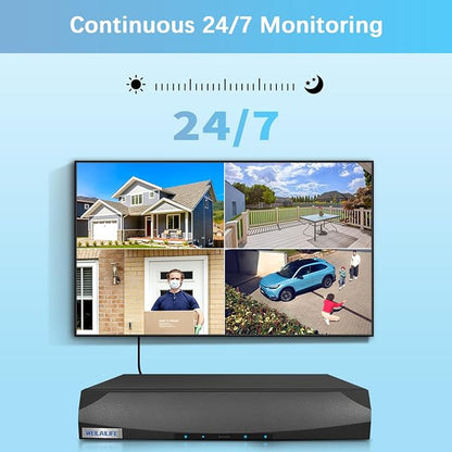 【2-Way Audio】 5MP Wired Security Camera System, Home Video Surveillance Systems - Image 9