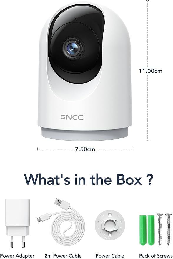GNCC Indoor Security Camera, 2K Cameras - Image 9