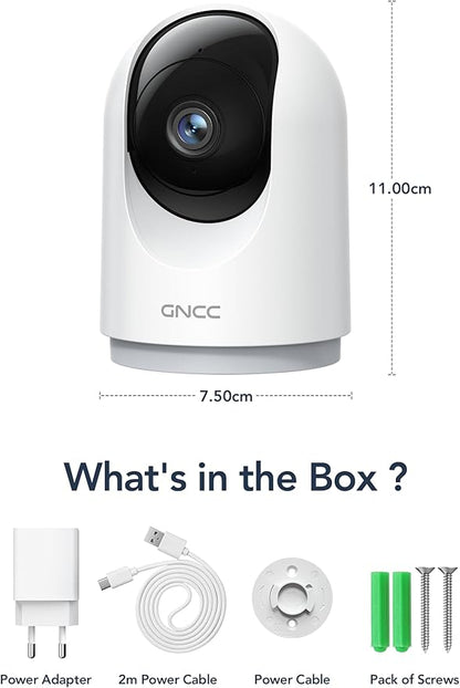 GNCC Indoor Security Camera, 2K Cameras - Image 9