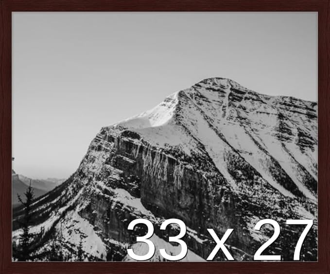 Frame It Easy 33 x 27 Merlot Wood Frame by FrameItEasy