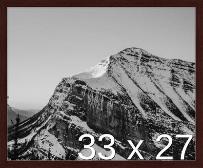 Frame It Easy 33 x 27 Merlot Wood Frame by FrameItEasy