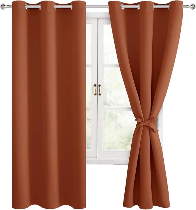 Hiasan Fall Blackout Curtains for Bedroom, 42 x 72 Inches Long by Hiasan