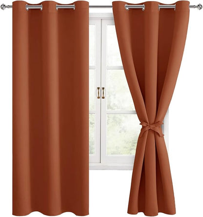 Hiasan Fall Blackout Curtains for Bedroom, 42 x 72 Inches Long by Hiasan