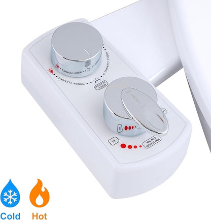 Hibbent Bidet Attachment for Toilet, Hot and Cold Water Spray Non-Electric Dual - Image 8