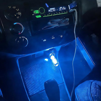 2PCS USB Car LED Interior Lights, Mini Ambient Lighting Accessories, Touch - Image 2