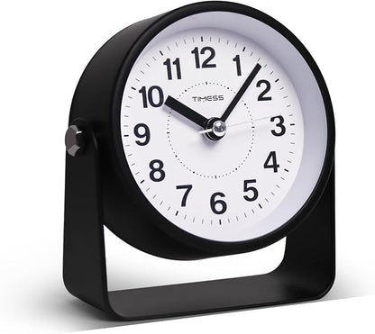 TIMESS Analog Alarm Clock, Silent Non-Ticking Quartz Movement, Battery-Operated by TIMESS