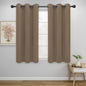 Easy-Going Blackout Curtains for Bedroom, Solid Thermal Insulated Grommet and by Easy-Going