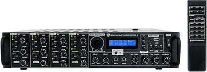 Rockville Home Matrix 4 600W Multi Room Receiver/Amplifier, Mic Inputs by Rockville