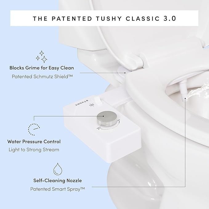 TUSHY Classic 3.0 Bidet | Slim Universal Toilet Seat Attachment. Simple Install - Image 7