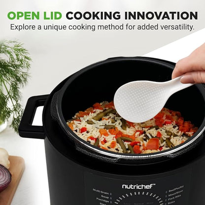 NutriChef Electric Pressure Cooker 6 Quart Capacity | 9 Function Digital - Image 4