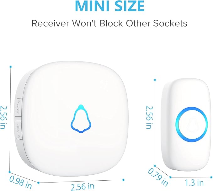 SECRUI Wireless Doorbell, Mini Door Bell - Image 2