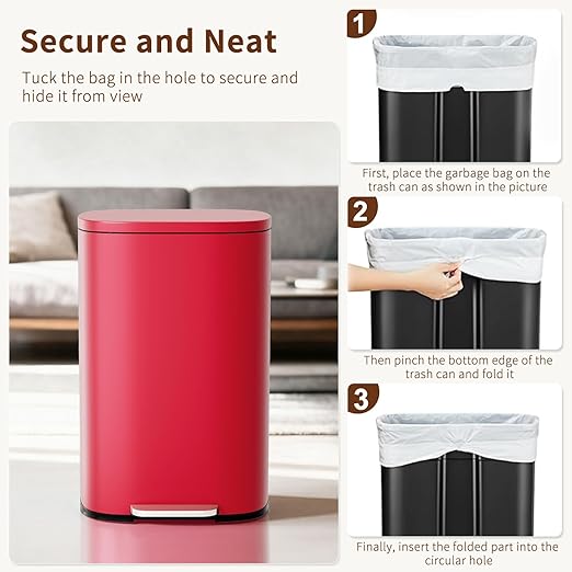 PayLessHere Stainless Steel Trash Can - Image 6