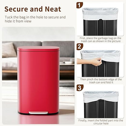 PayLessHere Stainless Steel Trash Can - Image 6