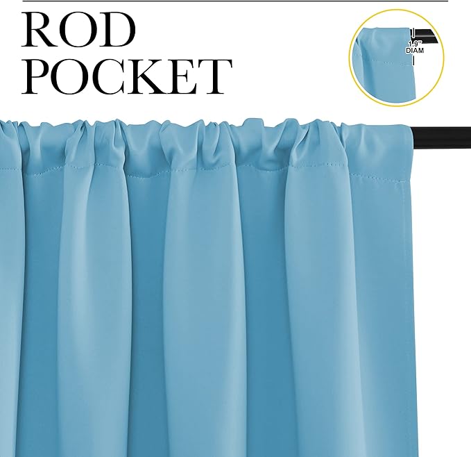 NICETOWN Kitchen Blackout Curtains Panels - Image 3