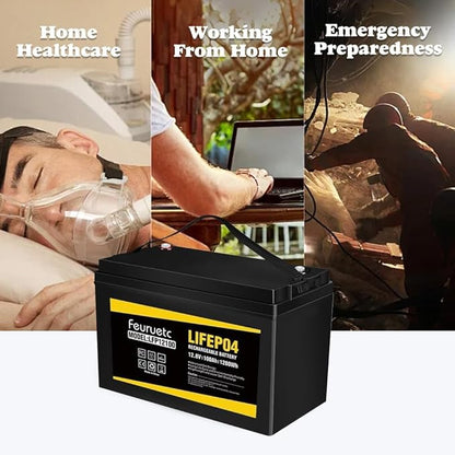 12V 100Ah LiFePO4 Battery with 100A BMS, 15000+ Deep Cycles, Solar Energy - Image 9
