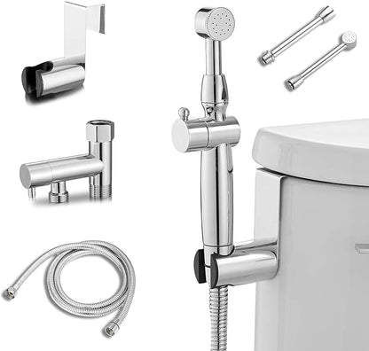 Chrome Handheld Bidet Sprayer Attachment by Greenspring