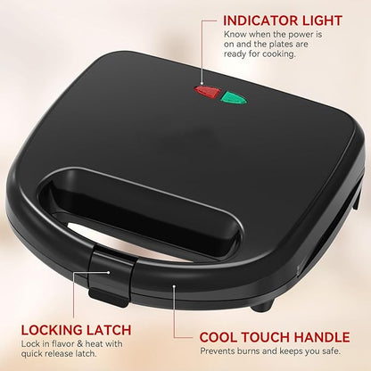 OSTBA Waffle Maker, 2 Slice Non-Stick Waffle Iron, Belgian Waffle Machine - Image 4