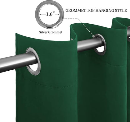 Easy-Going Blackout Curtains for Bedroom, Solid Thermal Insulated Grommet and - Image 5