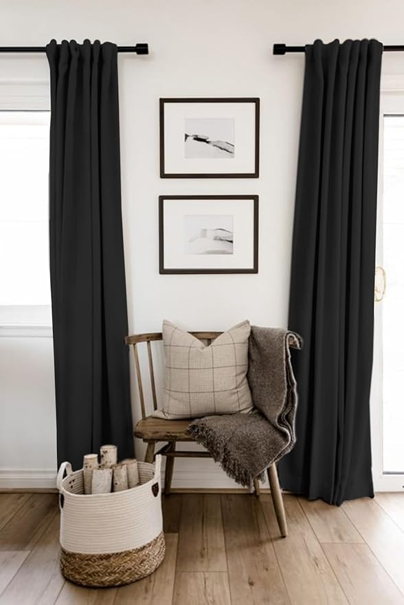 100% Blackout Shield Linen Blackout Curtains - Image 6