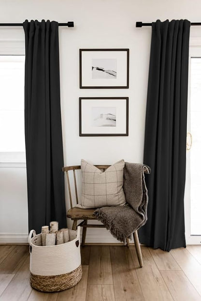 100% Blackout Shield Linen Blackout Curtains - Image 6