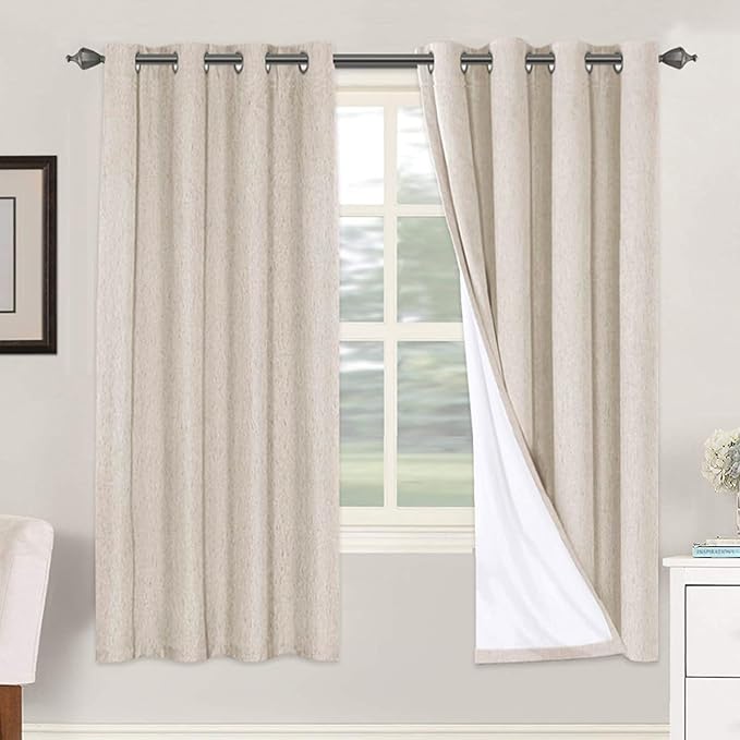 H.VERSAILTEX 72 inch Blackout Curtains, 100% Absolutely Blackout Thermal by HVERSAILTEX
