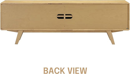 NTC Sapa Mid-Century Modern Solid Wood TV Stand 4-Door Media Console - Image 7