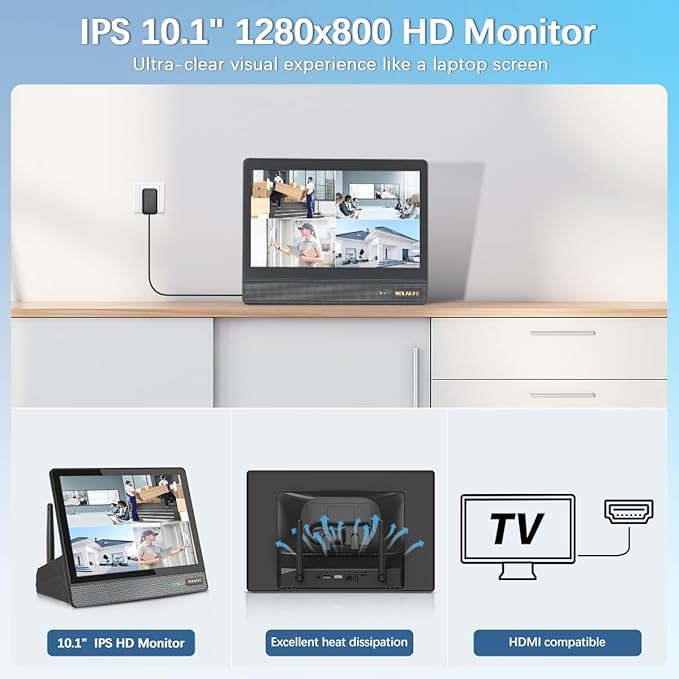 【All-in-One Security System】 Outdoor Wireless Security Camera System, Home - Image 2