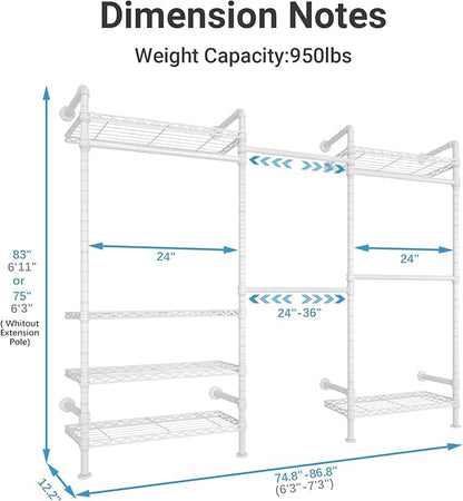Timate F3 Garment Rack Heavy Duty Clothes Rack - Image 5