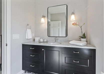 ANDY STAR Wall Mirror for Bathroom, 24x36 Inch Black Bathroom Mirror, Stainless - Image 8